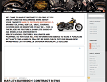 Tablet Screenshot of harley-motorcycles.org